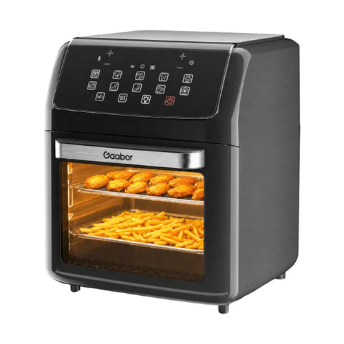 Black Glass Transparent Visualization Air Fryer Oven 12L Gaabor & Flavor and Convenience 