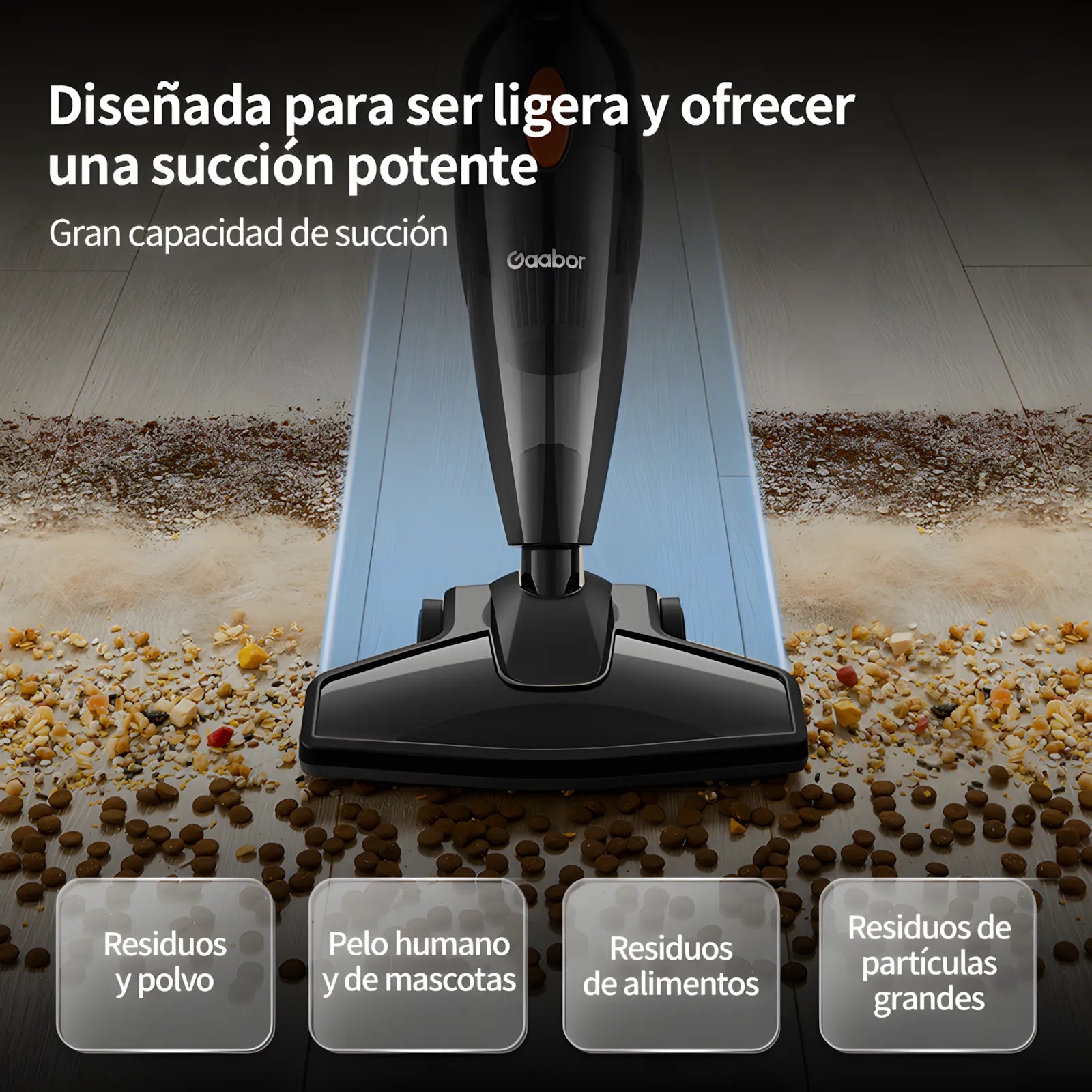Aspiradora Gaabor 2 en 1 Smart Sweep GVCW-M15AS